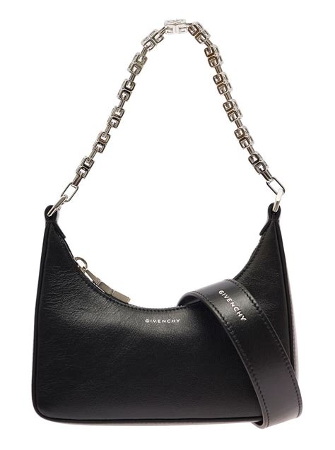 givenchy mini moon cut-out crossbody bag|Small Moon Cut Out bag in leather with chain .